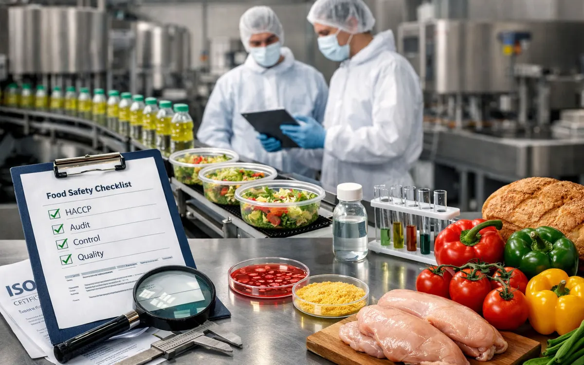 Food safety specialists in a laboratory