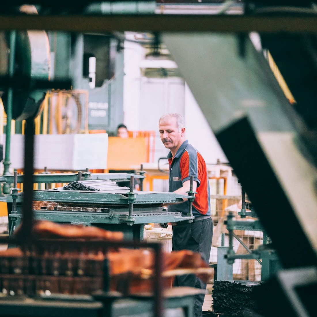Production floor with machinery