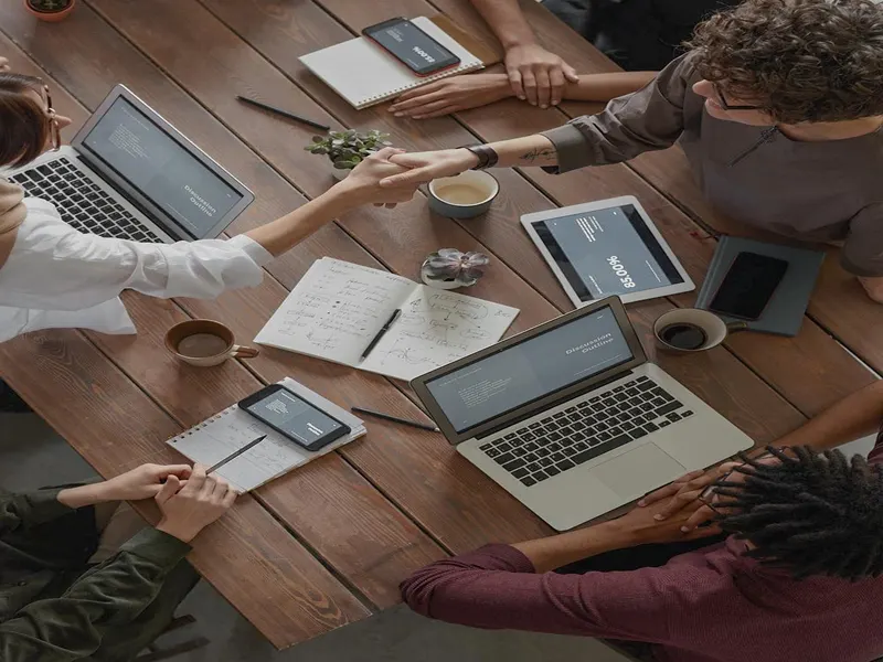 Team managing IT services