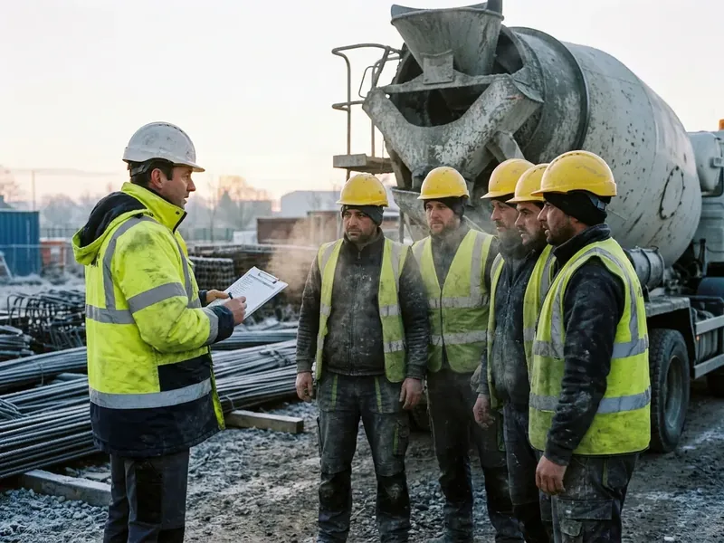 Safety audit on a construction site